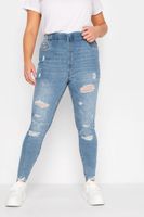 yours for good jeggings azules con rotos jenny mujer curvy y tallas grandes yours for good