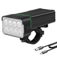 bikight 8 led faro para bicicleta 900lm brillo doble distancia rayos 4000mah bateria recargable por usb ipx6 impermeable