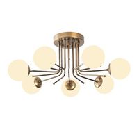 lampara de techo daisy-146-av blanco oro hierro 90x90x35 cm