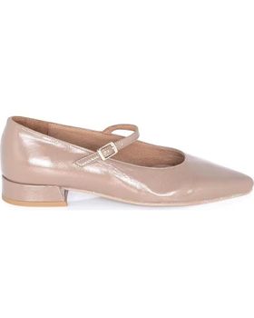 de PACO HERRERO BAILARINA HEBILLA VELVET CHAROL TAUPE VARIOS COLORES