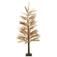 arbol de navidad artificial con luces led 190 cm para exterior e interior moderno beige hauganes