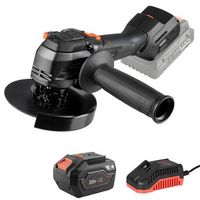 dnipro-m amoladora angular dga-204sbc 20v brushless disco 125 mm 6 velocidades 4000-9200 rpm corte desbaste y pulido bateria 6ah y cargador