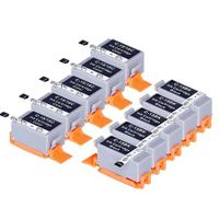 compatible multipack canon i80 printer ink cartridges 10 pack -8190a002