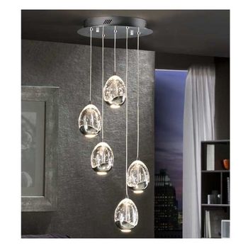 Lámpara colgante led rocío (5x5w)