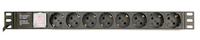 regleta pdu gembird 8 schuko 1u 10a enchu c14 cable de 3 m