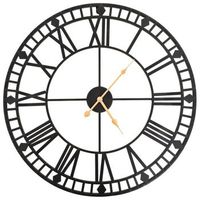 reloj de pared  reloj mural vintage movimiento cuarzo metal 60 cm xxl cfw168157 cfw42503