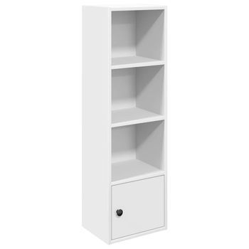Estantería De Madera De Ingeniería Blanca 31x24x102 Cm