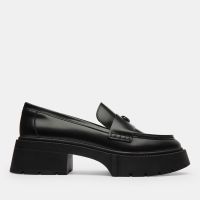 coach womens leah leather platform loafers - uk 6