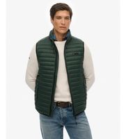 superdry para hombre m5012245a chaleco fuji lite acolchado verde xxl casual poliamida