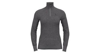 Camiseta de manga larga con 1 2 cremallera para mujer odlo active warm eco gris