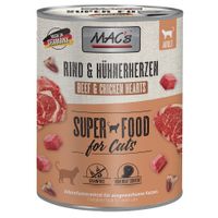 macs cat 12 x 800 g - pack ahorro - vacuno y corazones de pollo
