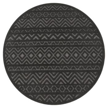 Alfombras de interior y exterior Livornia antracita 200 cm redondo