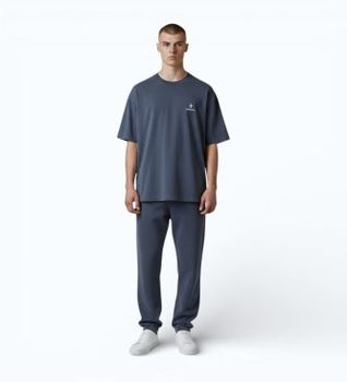Premiata para hombre. PA1050 Camiseta logotipo azul (L), Casual, Algodón, Manga corta