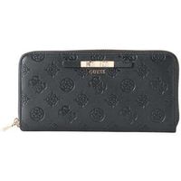 guess cartera cartera carmella grand logo negro para mujer