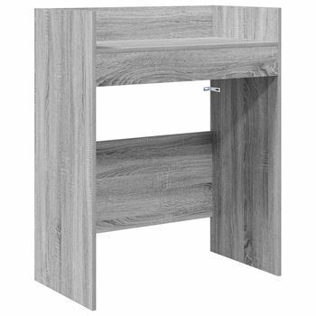 Mesa De Dj Sonoma Gris 102 X 45 X 102 Cm Madera De Ingeniería Vidaxl