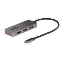adaptador usb-c a 3 hdmi mst startechcom 4k 60hz hdr