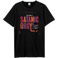 amplified clothing camiseta lets have a satanic orgy para mujer