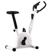 bicicleta estatica con resistencia de cinta blanco vidaxl