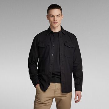 G-Star Raw Camisa manga larga D20165-7647 MARINE-B564 BLACK para hombre