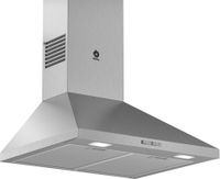 balaycampana decorativa de pared piramidal 60 cm acero inoxidable 3bc665mx