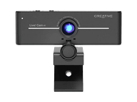 webcam - creative live cam sync 4k 80 megapixel uhd 3840 x 2160 enfoque manual microfono 95 cubierta de la lente privacidad negro