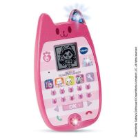 juguete educativo vtech gabbys dollhouse smartphone rosa con juegos y luces led