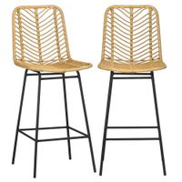 taburetes de cocina 425x52x102 cm madera natural