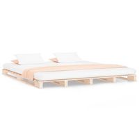 cama matrimonial  cama doble  cama de palets madera maciza pino doble pequena 120x190 cm cfw93237