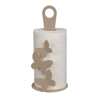 Portarrollos de acero beige para 3 rollos