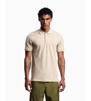 emporio armani para hombre em000571af20425 polo detail beige l casual algodon manga corta taupe
