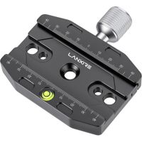 lanxire abrazadera rapida 90mm compatible arca-swiss soporte placa rapida aluminio para cabezal tripode monopie