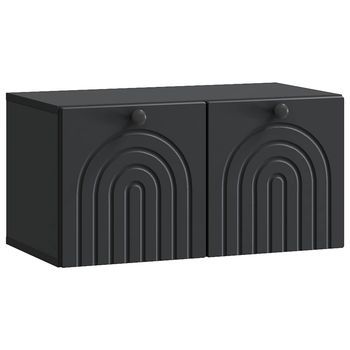 Mueble Para Tv De Pared Negro 59,5 X 31 X 30 Cm Vidaxl