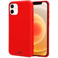 cool funda silicona cover rojo para iphone 12 mini
