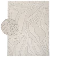 alfombra moderna aurora crema 200x280 cm