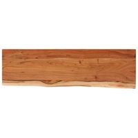 estante pared rectangular madera acacia borde vivo 100x30x25cm vidaxl