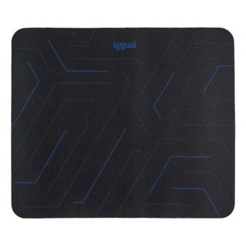 Alfombrilla para ratón iggual Hexa 1 base antideslizante negra azul