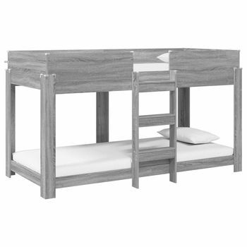 Cama Litera Para Niños Gris Sonoma 100 X 200 Cm Vidaxl