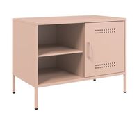 mueble tv - mesa de tv acero rosa 68x39x505 cm