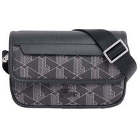 lacoste bandolera bandolera con solapa the blend negro gris para hombre