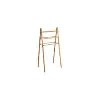 toallero doble de bambu natural 65 x 50 x 130 cm