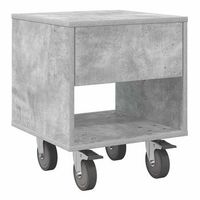 mesita de noche gris concreto 405 x 40 x 48 cm vidaxl