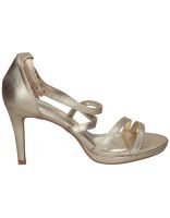 sandalias con tacon doradas polka 347 36