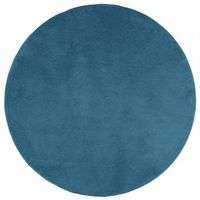 alfombra de pelo corto oviedo turquesa o 200 cm vidaxl