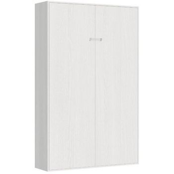 Cama Abatible Vertical Kanto 140x190 Cm Madera Blanca