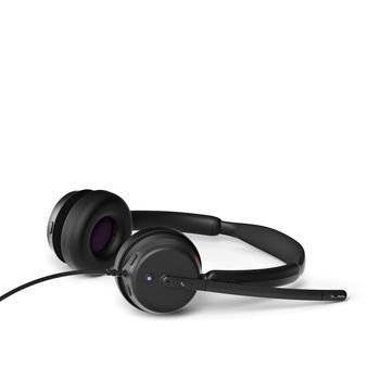 EPOS Impact 400 - Auriculares con Cable On-Ear con ANC Híbrida y USB-C/USB-A - Certificados para Microsoft Teams