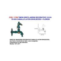 grifo de jardin decorativo pluvia yd935 caballo 12-34 laton con flor