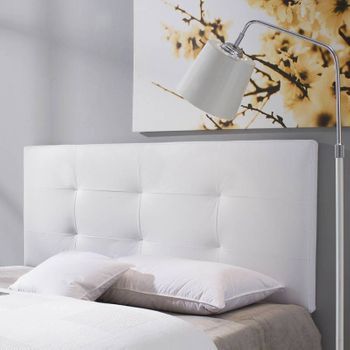 Cabecero De Cama Tapizado Carla 160x60 Blanco