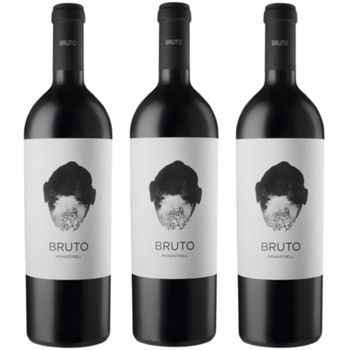 Bruto De Crianza, Vino Tinto, España, Pack 3 Botellas 75 Cl, 14,5% Vol.