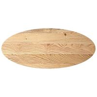 tablero de mesa  tablero escritorio ovalado madera maciza de roble 140x60x2 cm