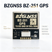 modulo gps fpv bzgnss bz-251 con brujula qmc5883 alternativa a bn-880 5v 115200 10hz 72ch nmea ubx para dron de ala fija f405 f722